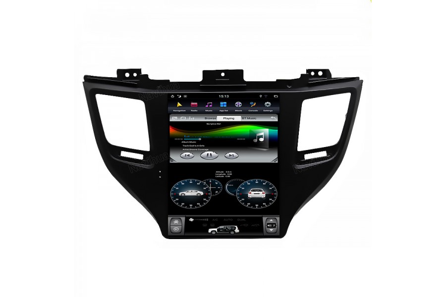 Hyundai Tucson 2015-2018 Tesla style 10.4 inch Android Car DVD Player 